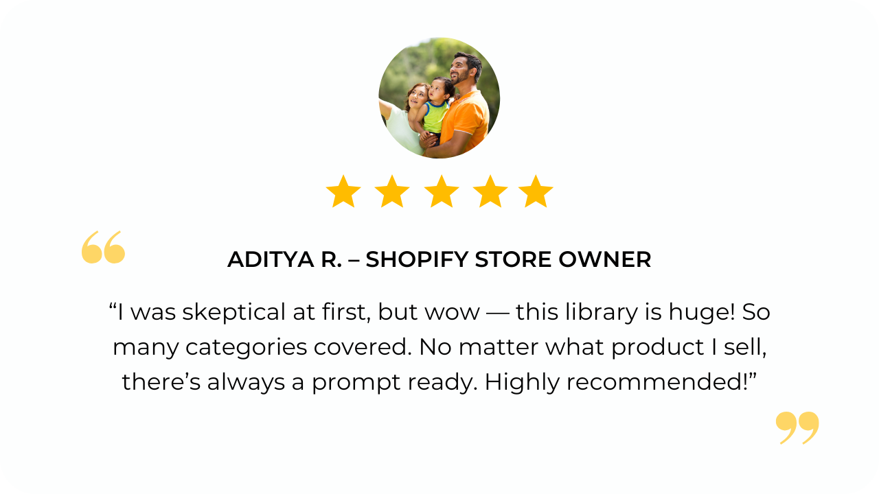 Aditya R. – Shopify Store Owner