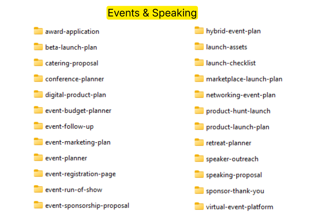 Events & Speaking