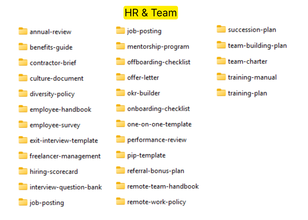 HR & Team