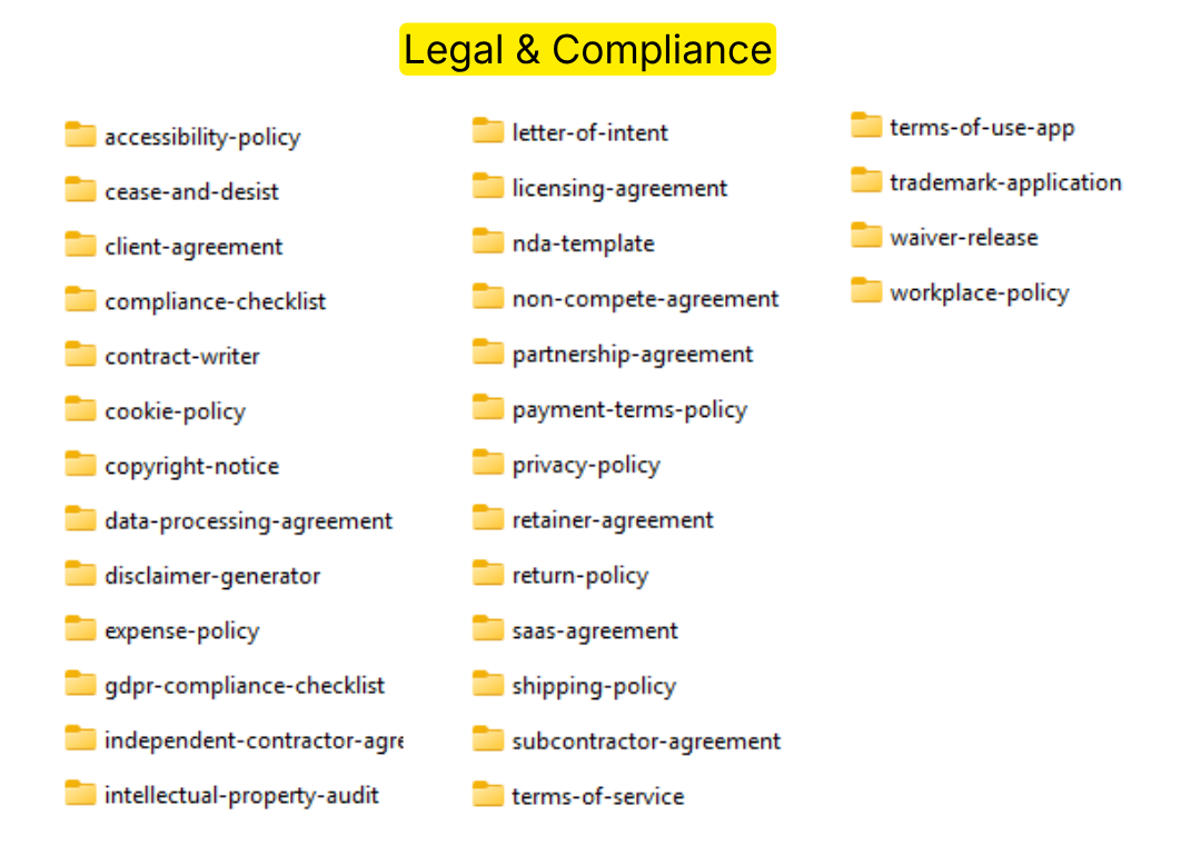 Legal & Compliance