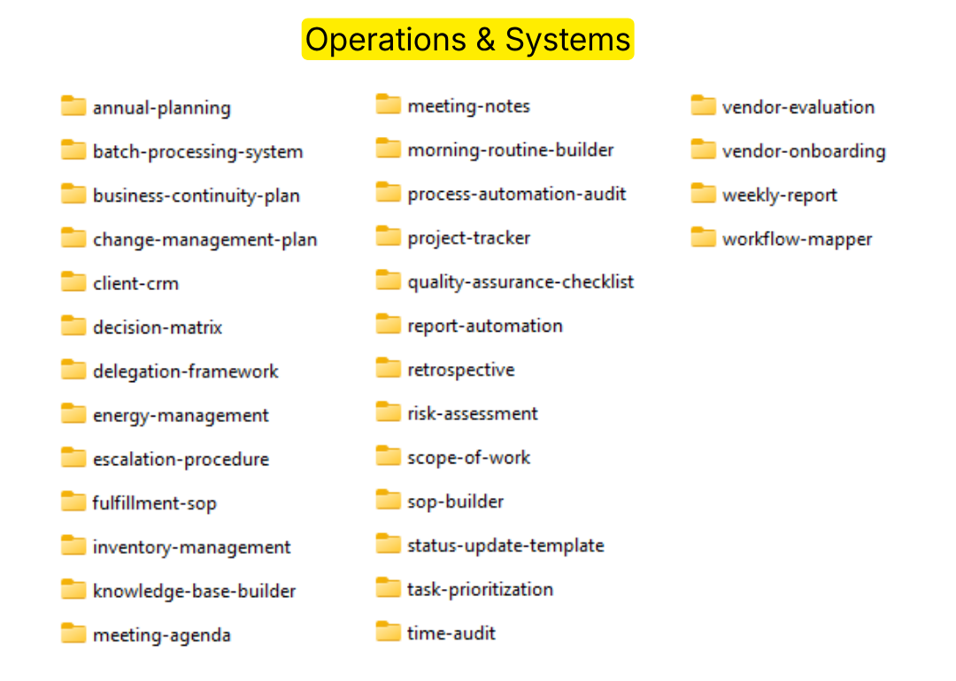 Operations & Systems